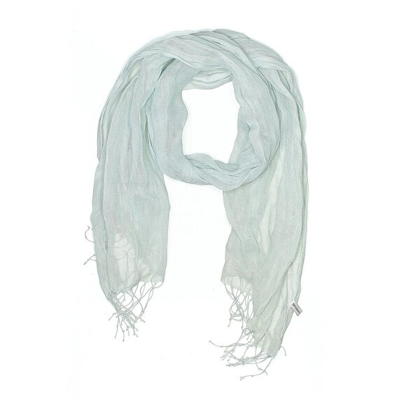 Linen Scarf PALE BLUE - Picture 4 of 14